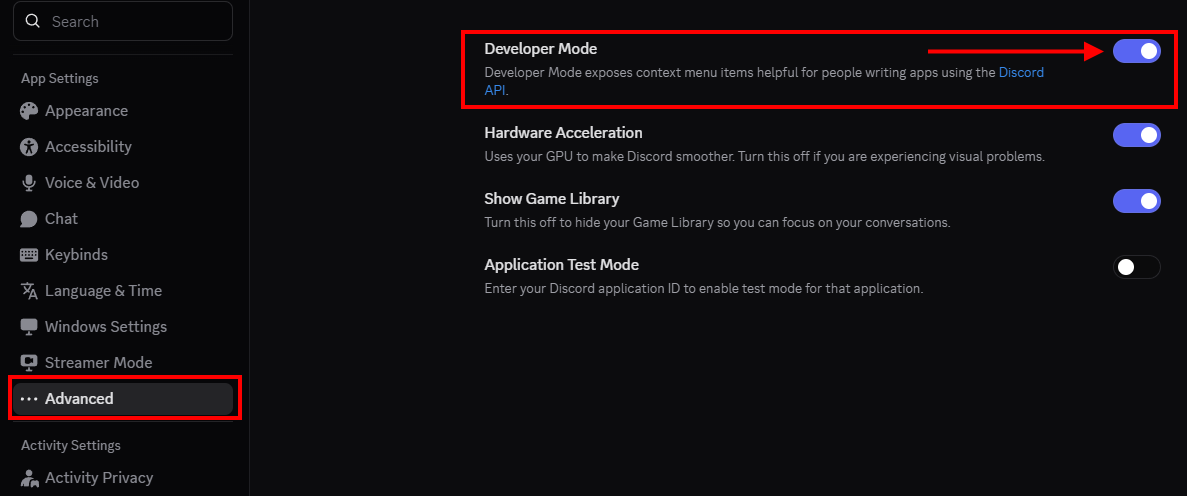 Developer Mode