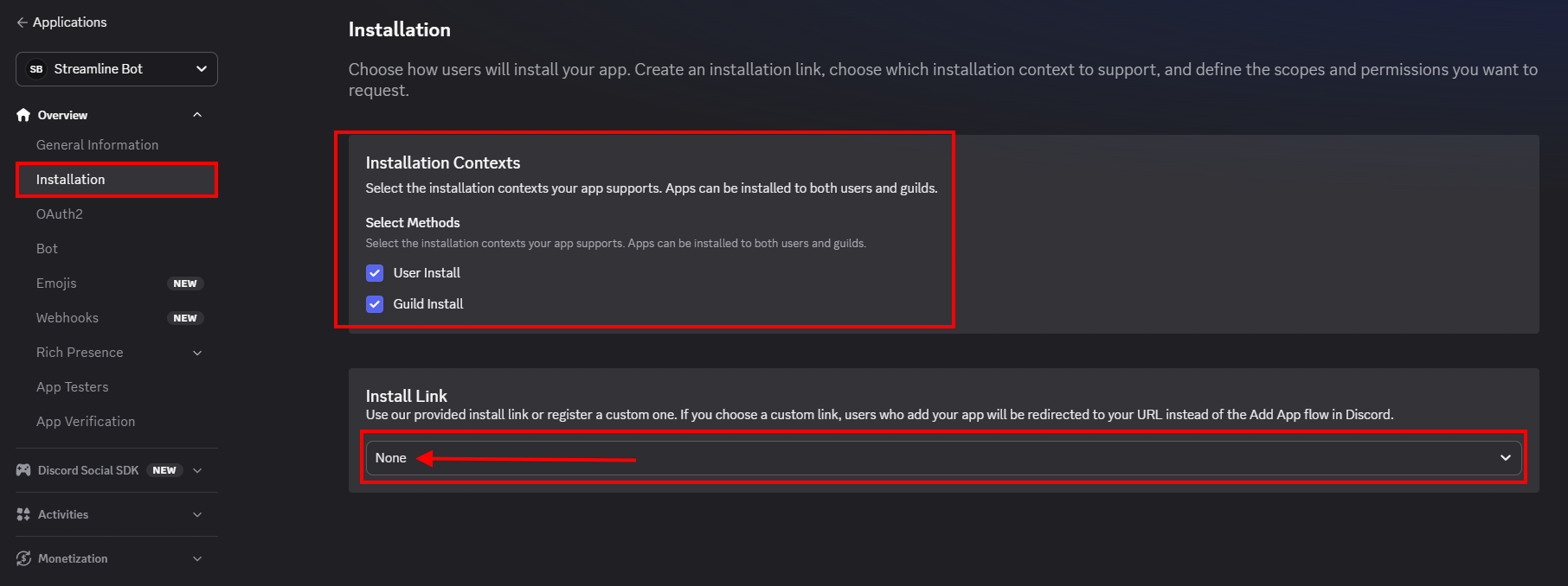 No Install Link